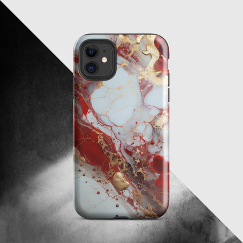 RED Marble design, Tough Case for iPhone®