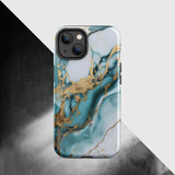 Turquoise Marble Design, Tough Case for iPhone®